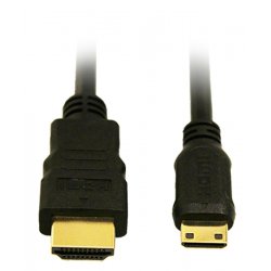 CBL HDMI CONV10 Pro.fi.con black golden plated HDMI A TO C cable, άριστης ποιότητας καλώδιο μετατροπής HD 1.4b σε ΜΙNI με αρσενικά φις